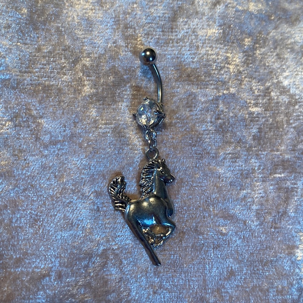 Horse Belly Button Ring